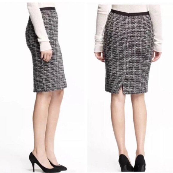 J.Crew No. 2 Pencil Skirt in Midnight Tweed, Size 6 - Picture 1 of 9